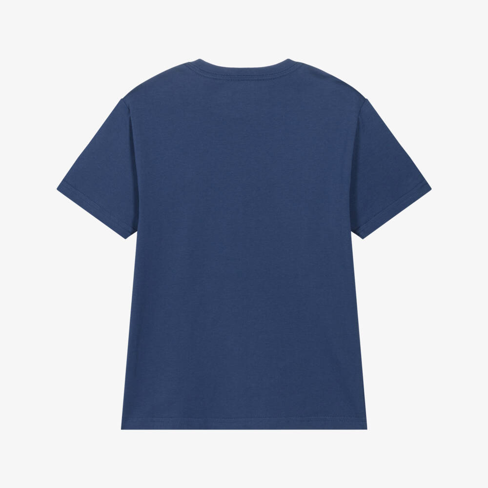 Ralph Lauren-Boys Navy Blue Cotton Big Pony Logo T-Shirt | Childrensalon