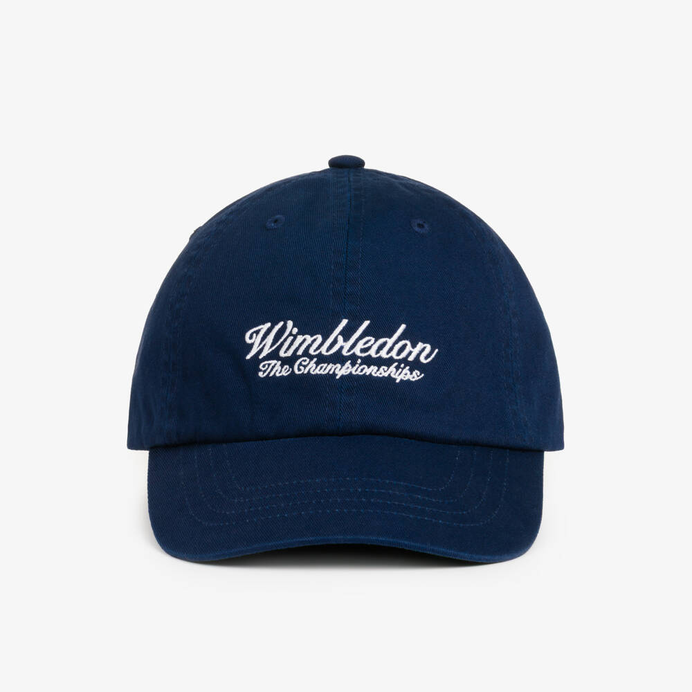 Ralph Lauren-Navy Blue Wimbledon Collection Cotton Cap | Childrensalon