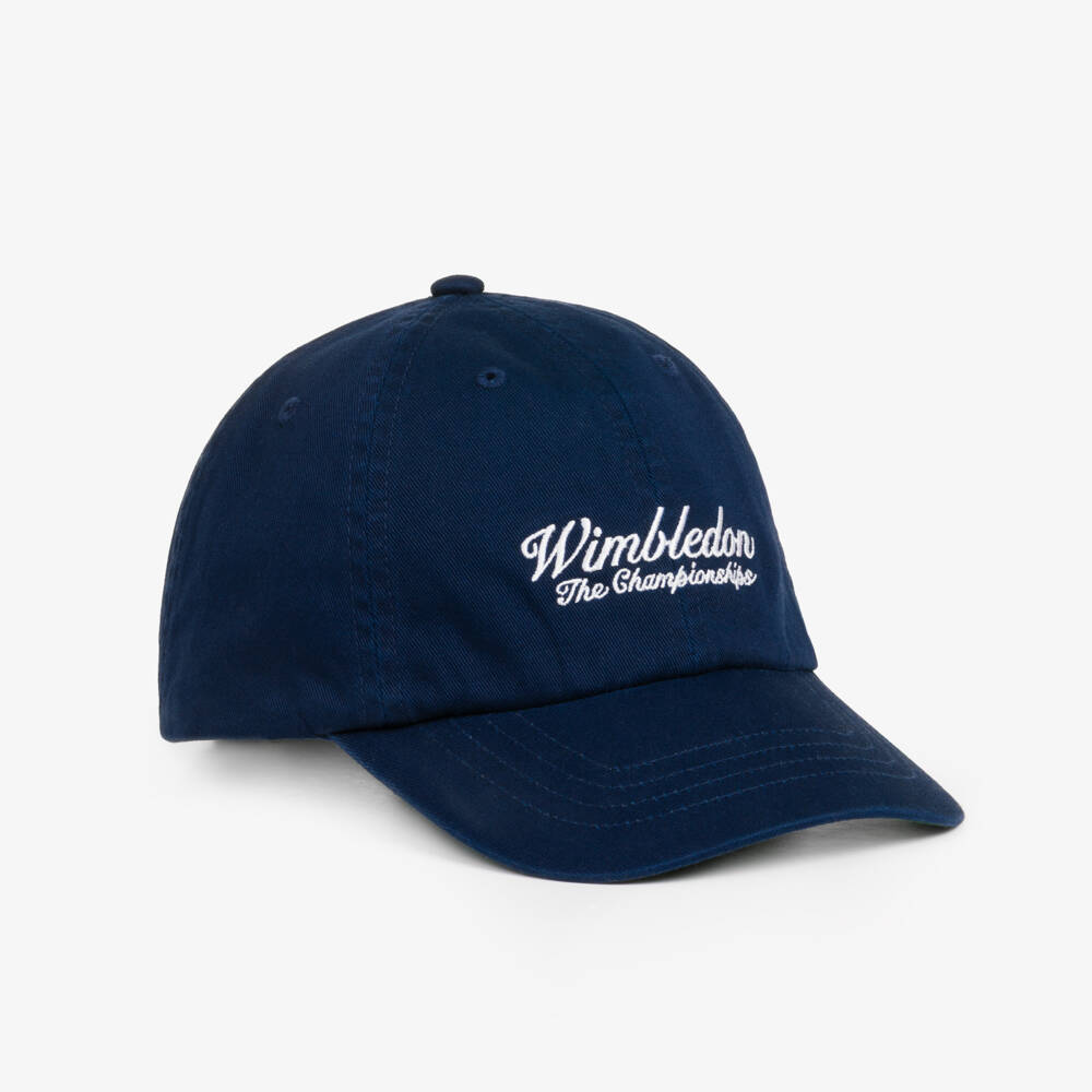 Ralph Lauren-Navy Blue Wimbledon Collection Cotton Cap | Childrensalon