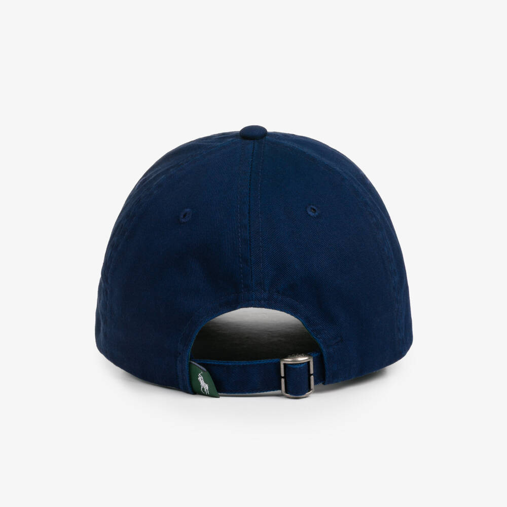 Ralph Lauren-Navy Blue Wimbledon Collection Cotton Cap | Childrensalon