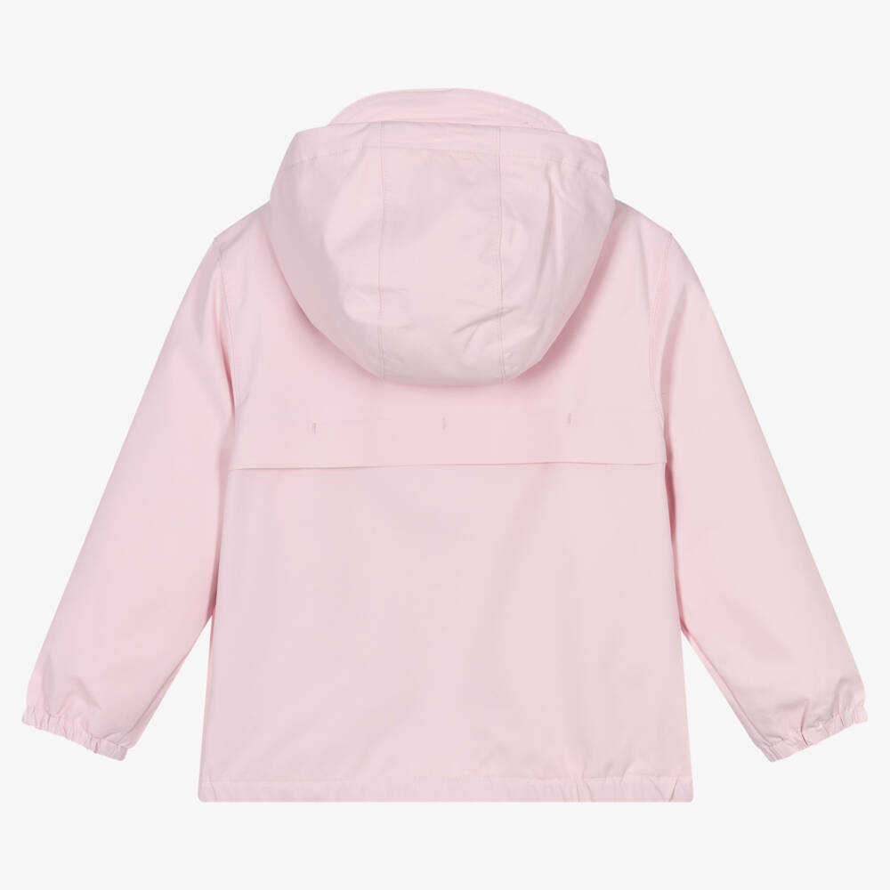 Ralph Lauren-Pink Hooded P-Layer Jacket | Childrensalon