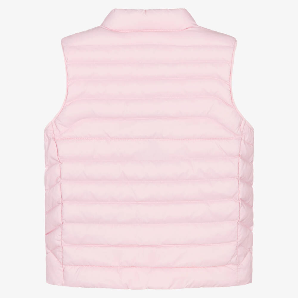 Ralph Lauren-Жилет P Слой 2 розовый с логотипом пони | Childrensalon