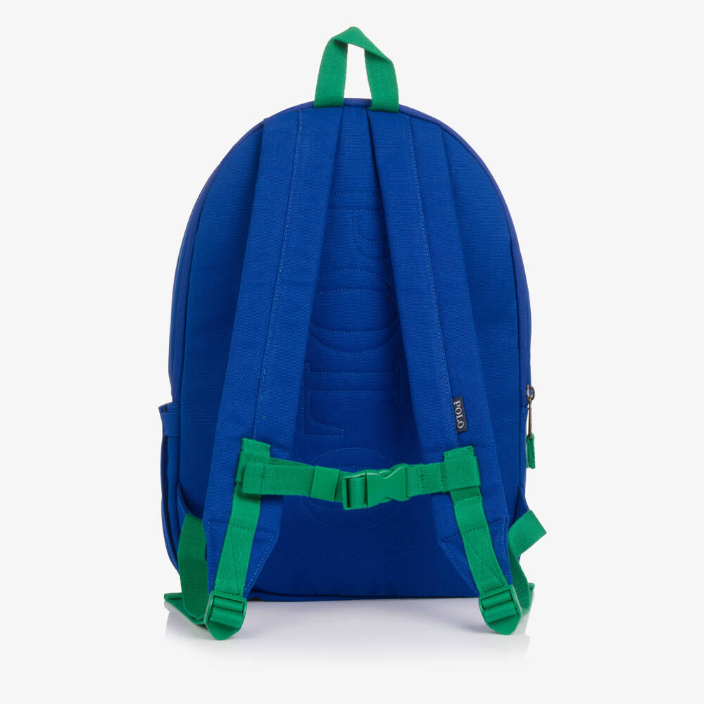 Ralph Lauren-Royal Blue Backpack with Big Pony Embroidery (45cm) | Childrensalon