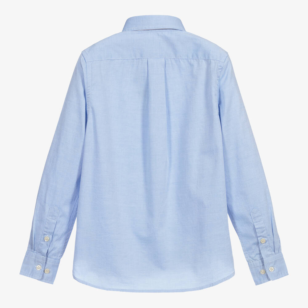 Polo Ralph Lauren-قميص تينز ولادي قطن لون أزرق | Childrensalon