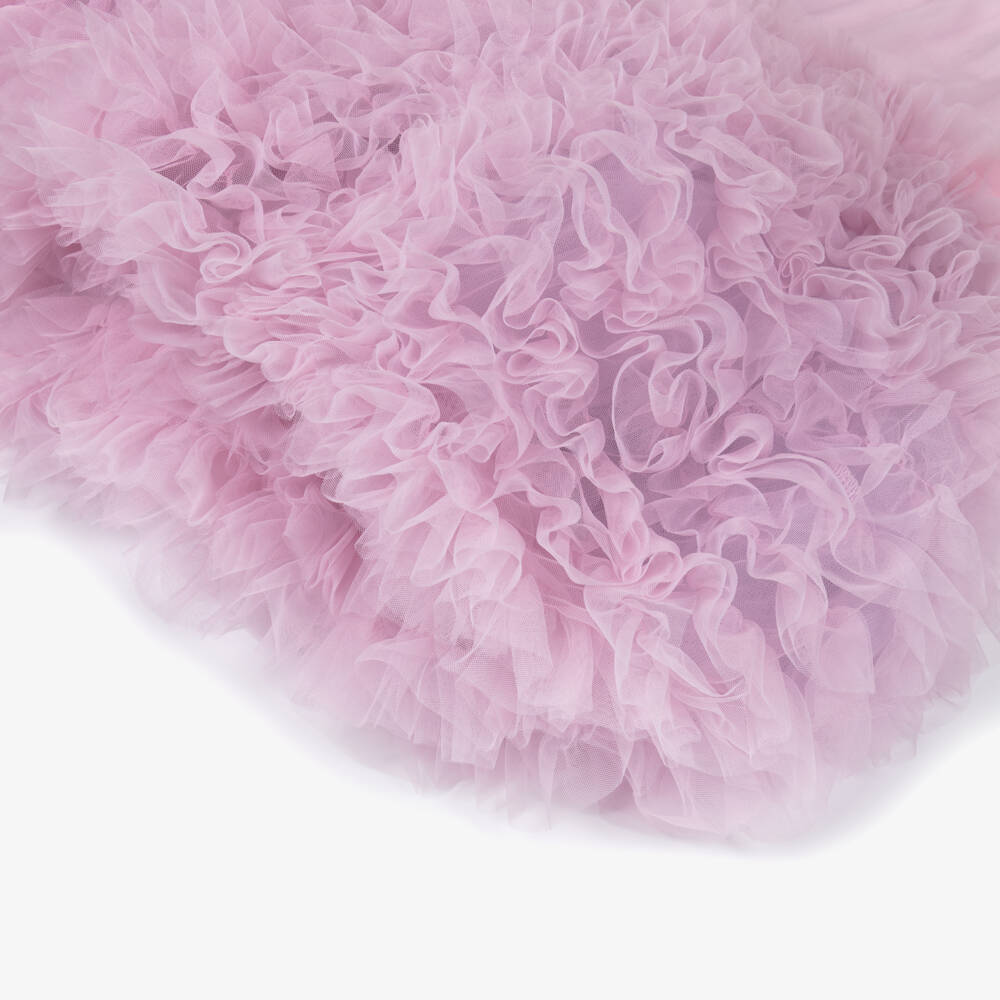 RaspberryPlum-Girls Lilac Chiffon & Tulle Puffball Dress | Childrensalon
