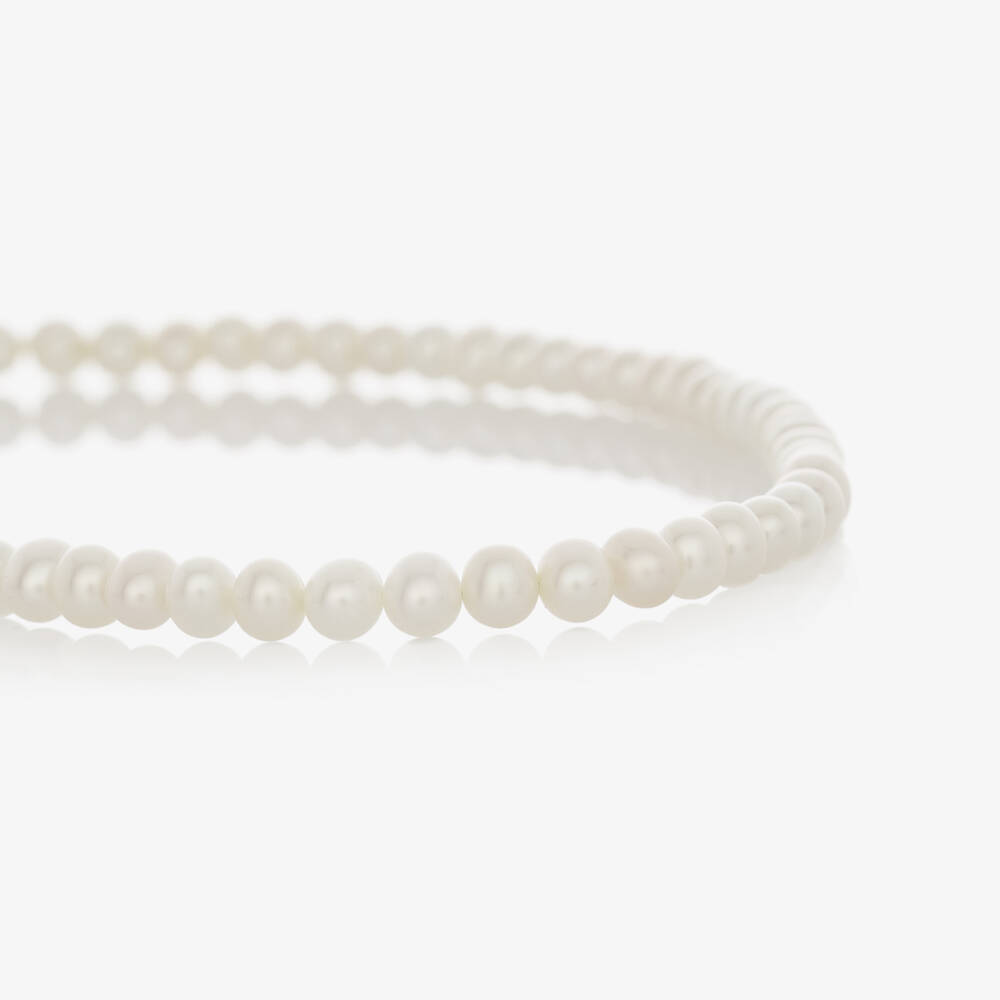 Raw Pearls-قلادة لؤلؤ لون عاجي (36 سم) | Childrensalon