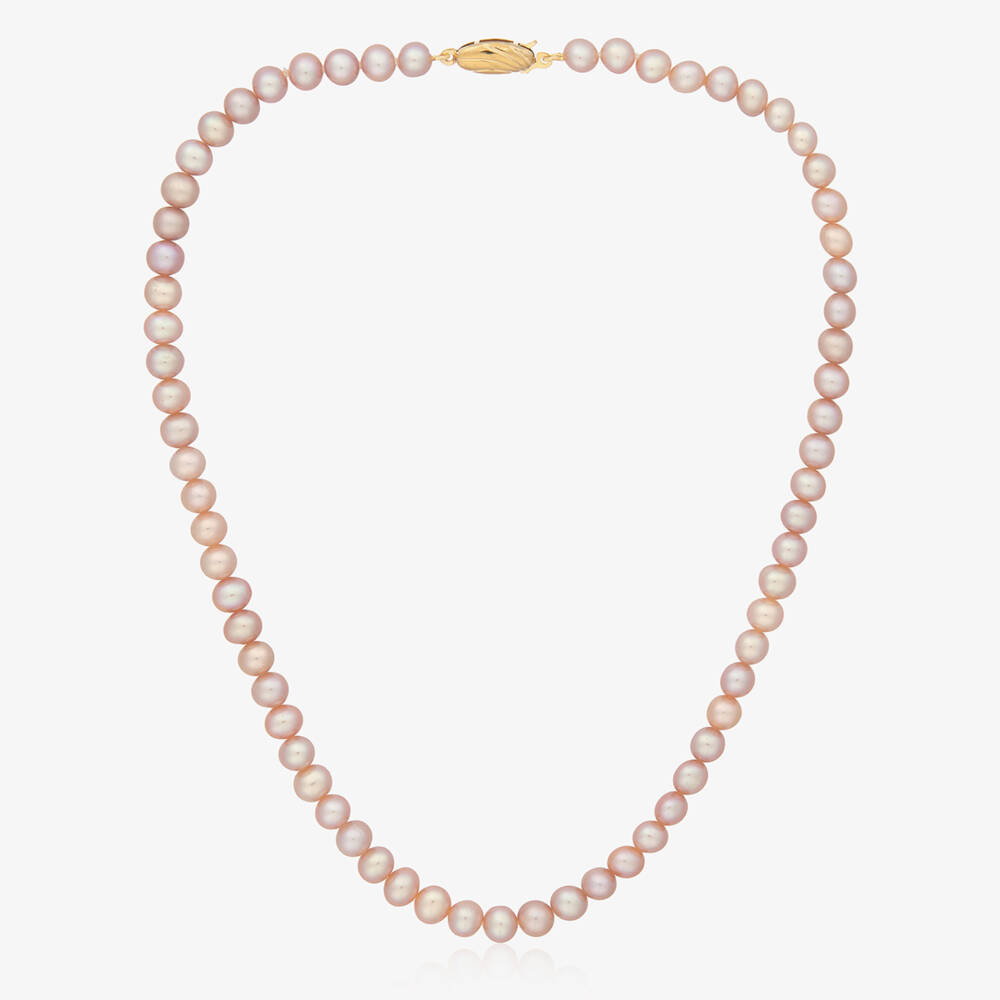 Raw Pearls-Pink Pearl Necklace (36cm) | Childrensalon