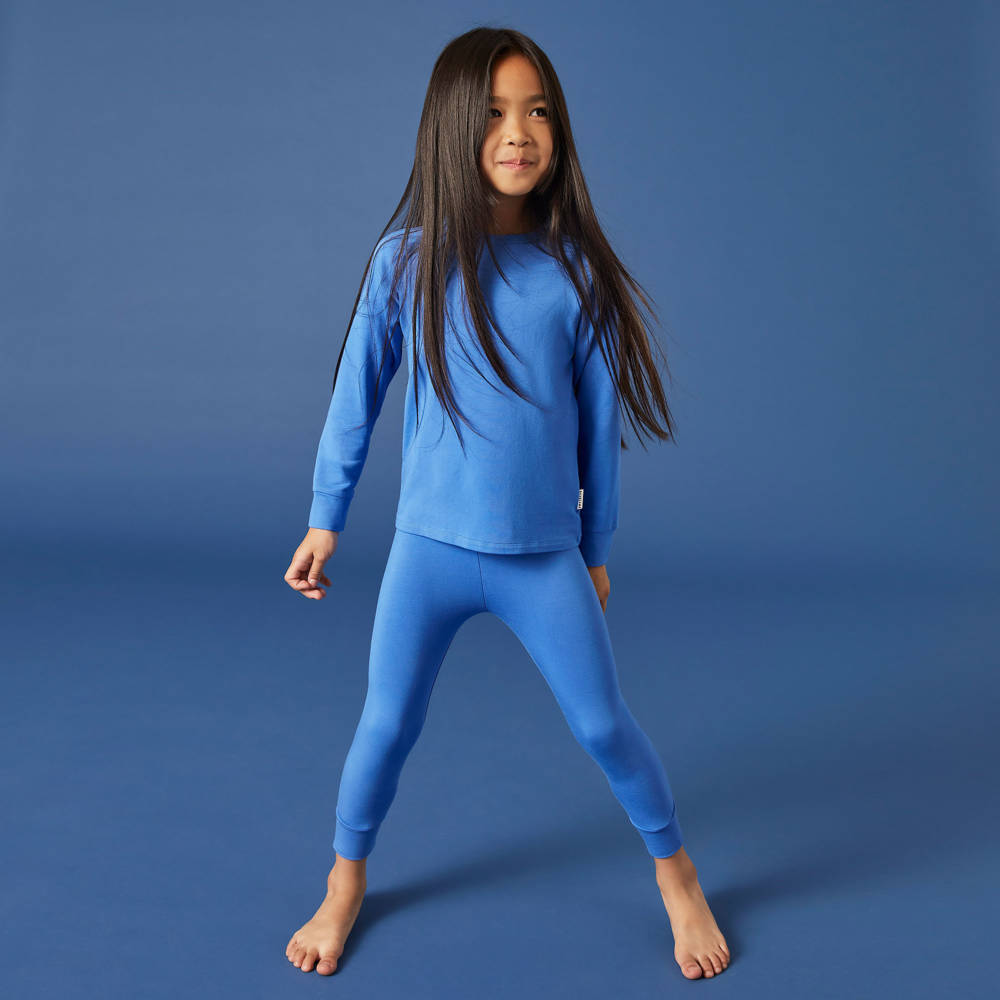 Roarsome-Blue Bamboo Jersey Thermal Base Layer Set | Childrensalon