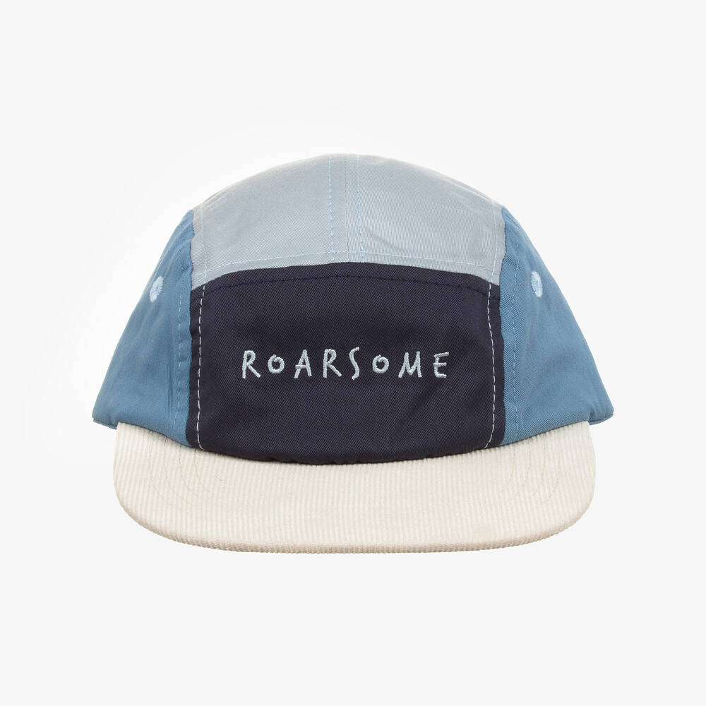 Roarsome-Blue Cotton Cap | Childrensalon