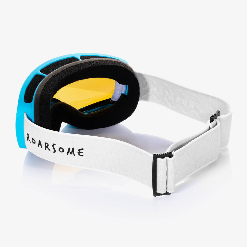 Roarsome-Blue Polarised Anti-Fog Ski Goggles | Childrensalon