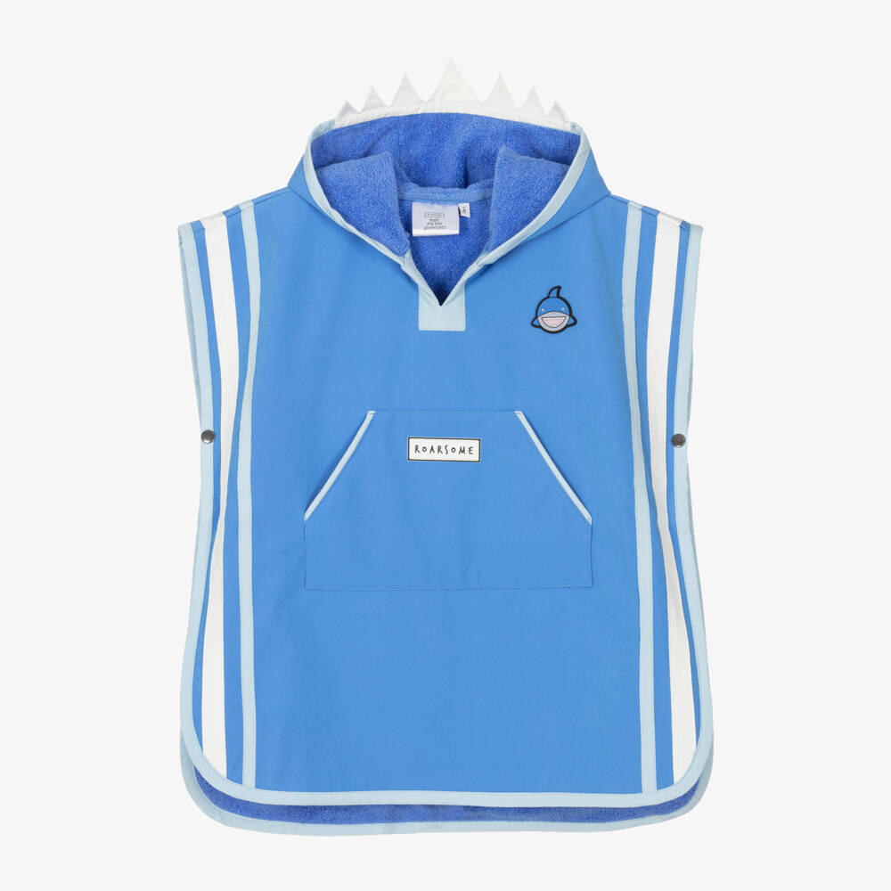 Roarsome-Blue Reef The Shark Poncho Towel | Childrensalon