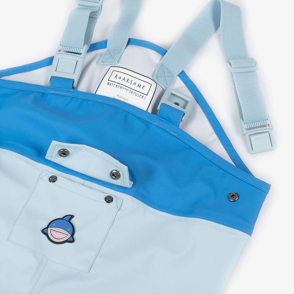 Roarsome-بنطلون واقي من المطر لون أزرق للأولاد | Childrensalon