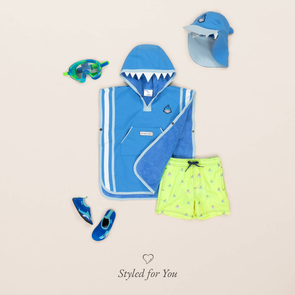 Roarsome-Blue Reef The Shark Sun Cap | Childrensalon