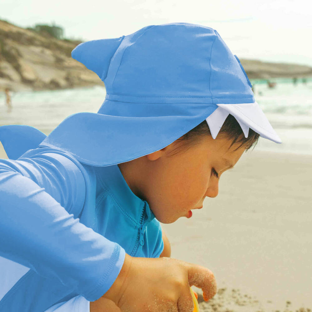 Roarsome-Blue Reef The Shark Sun Cap | Childrensalon