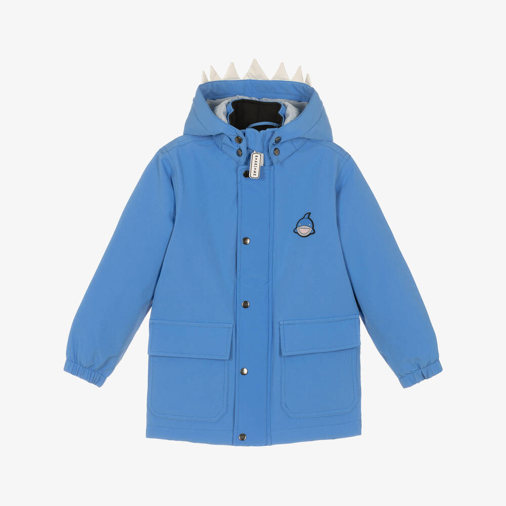 Roarsome-Blue Reef The Shark Waterproof Coat | Childrensalon