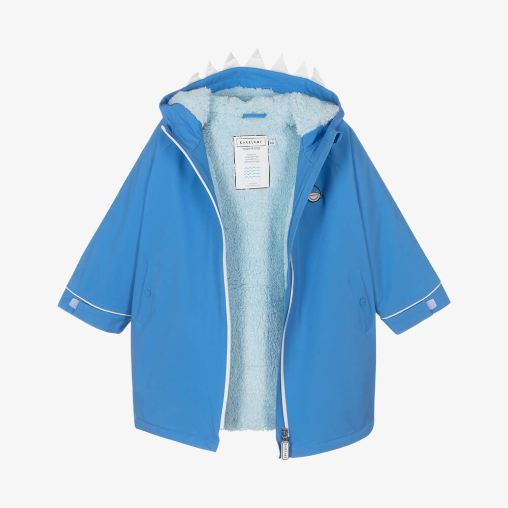 Roarsome-Boys Blue Reef The Shark Changing Robe | Childrensalon