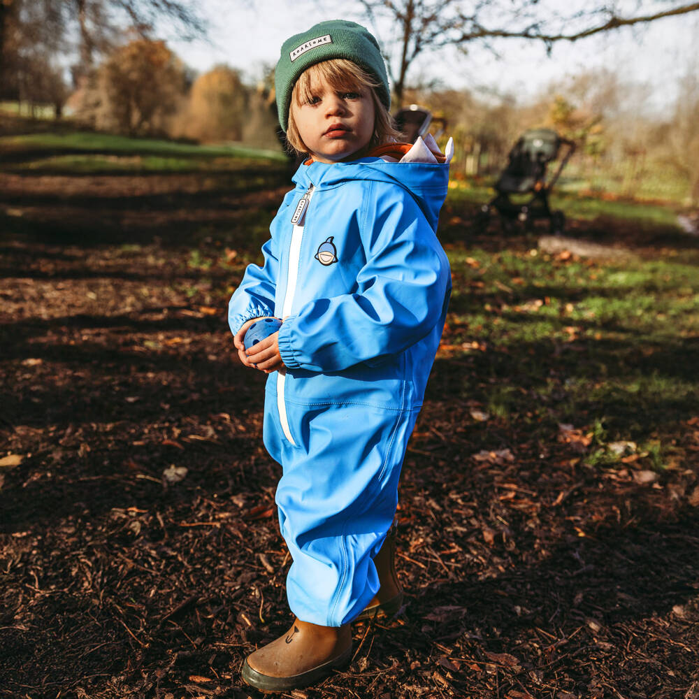 Roarsome-Boys Blue Reef The Shark Rainsuit | Childrensalon