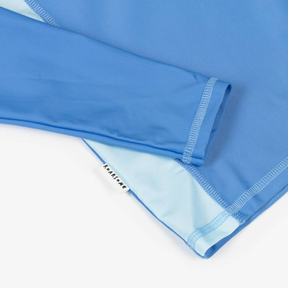 Roarsome-Boys Blue Reef The Shark Swim Top (UPF50+) | Childrensalon