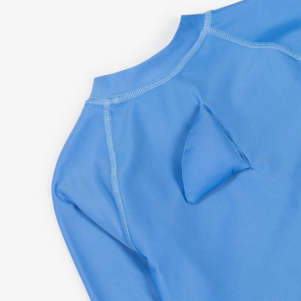 Roarsome-Boys Blue Reef The Shark Swim Top (UPF50+) | Childrensalon