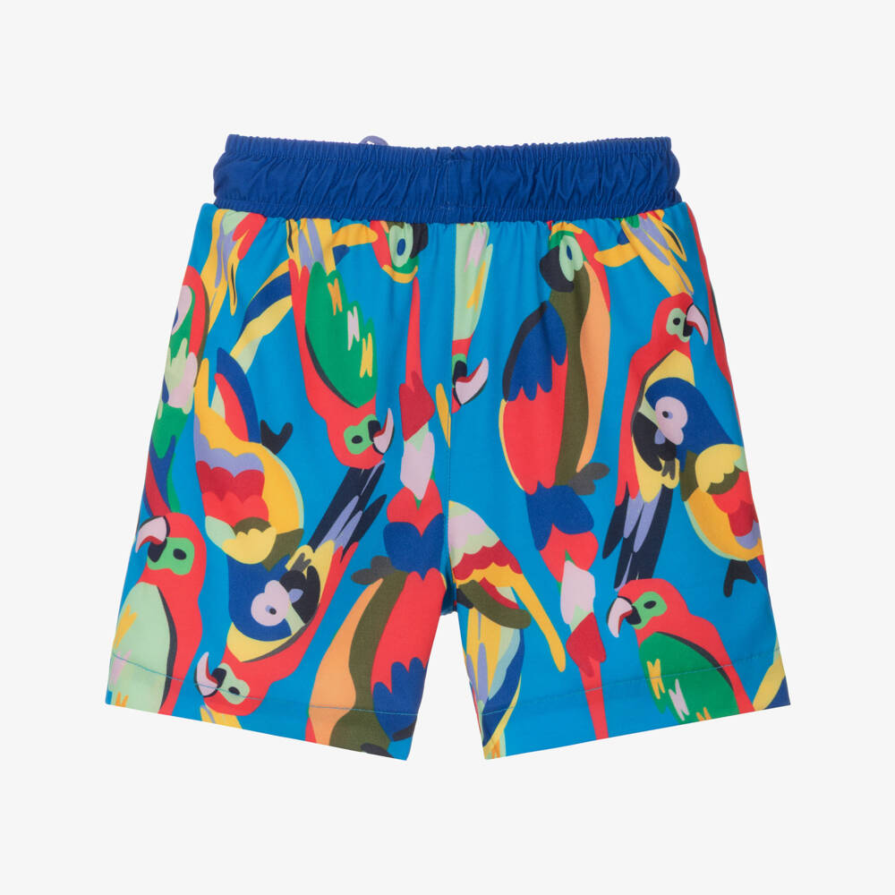 Roarsome-Плавки-шорты синие Попугай Сквок для мальчиков | Childrensalon