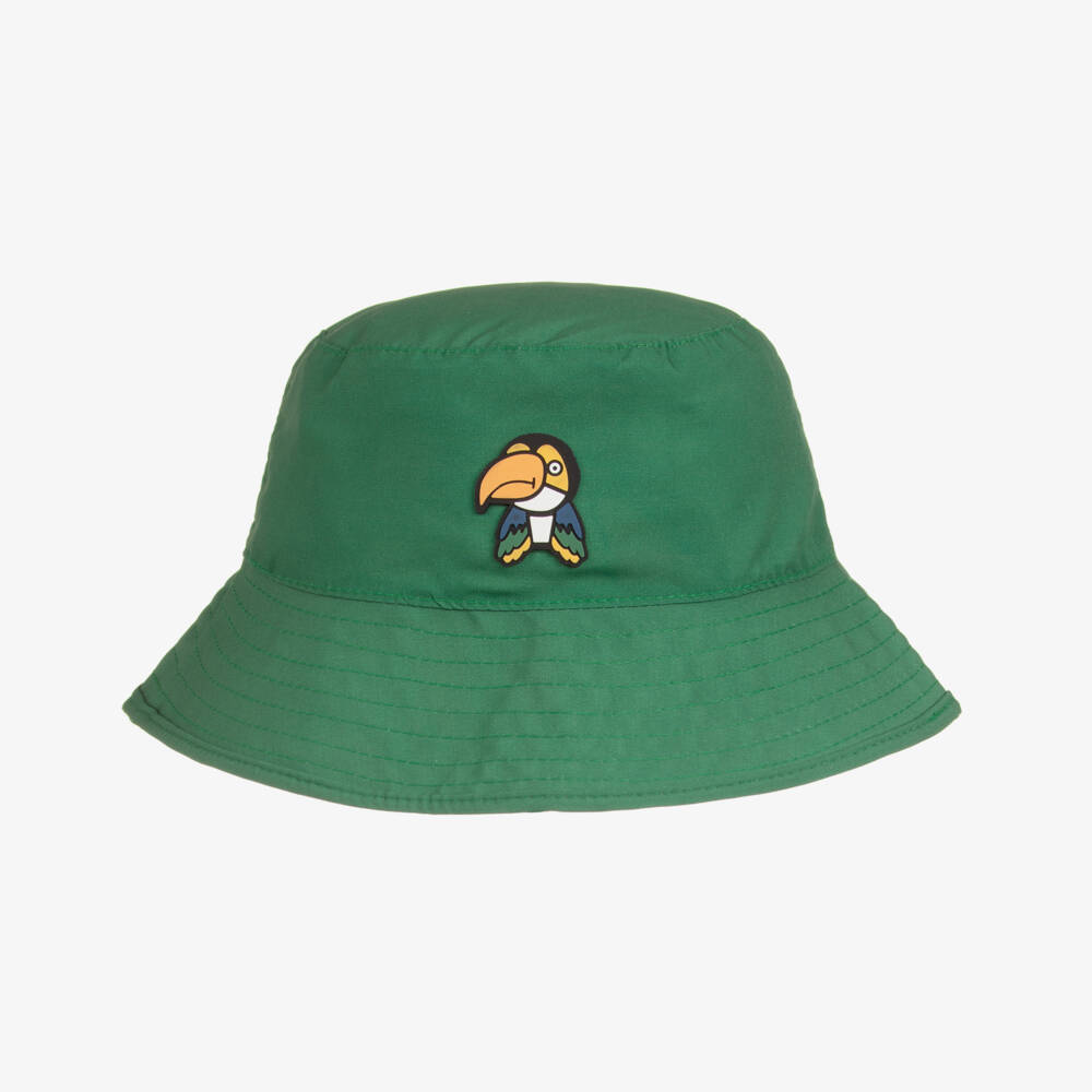 Roarsome-Boys Green Beak the Toucan Reversible Bucket Hat | Childrensalon