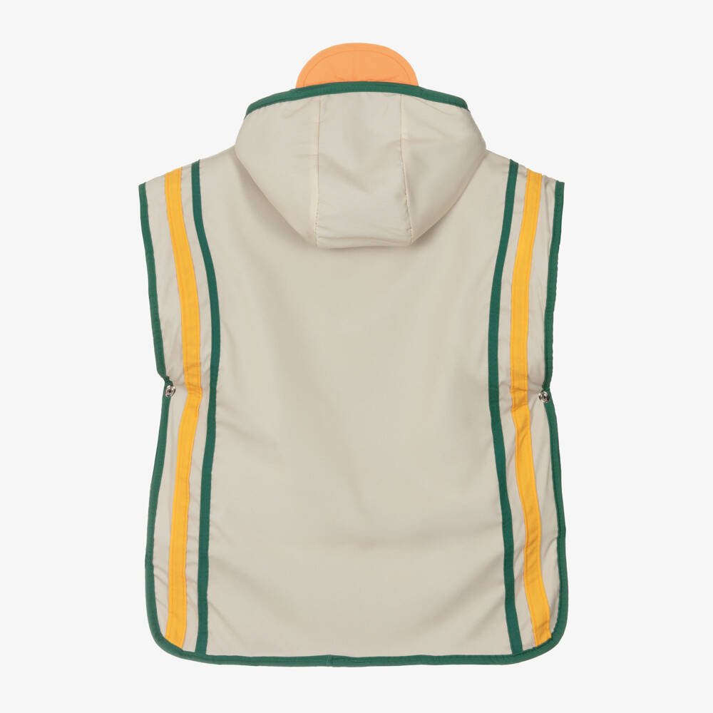 Roarsome-Пончо-полотенце с капюшоном кремово- зеленое для мальчиков | Childrensalon