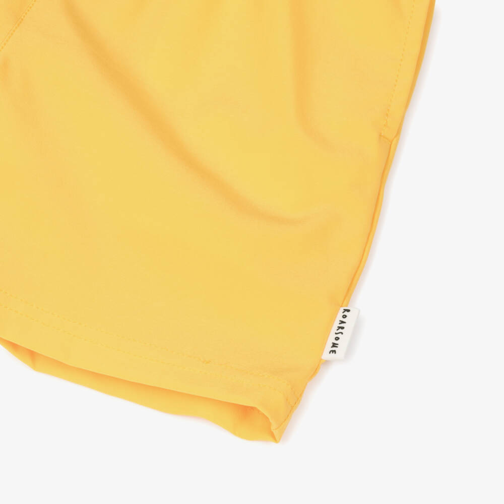 Roarsome-Boys Yellow Cub The Lion Swim Shorts (UPF50+) | Childrensalon