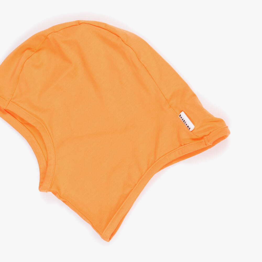 Roarsome-Bright Orange Bamboo Viscose Balaclava | Childrensalon
