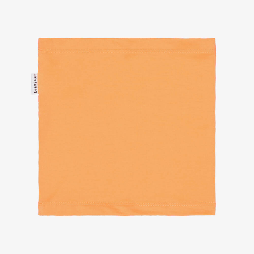 Roarsome-Bright Orange Bamboo Viscose Snood | Childrensalon