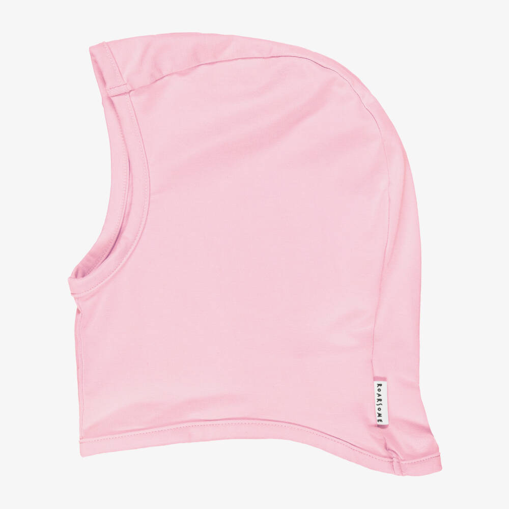 Roarsome-Балаклава розовая из бамбуковой вискозы для девочек | Childrensalon