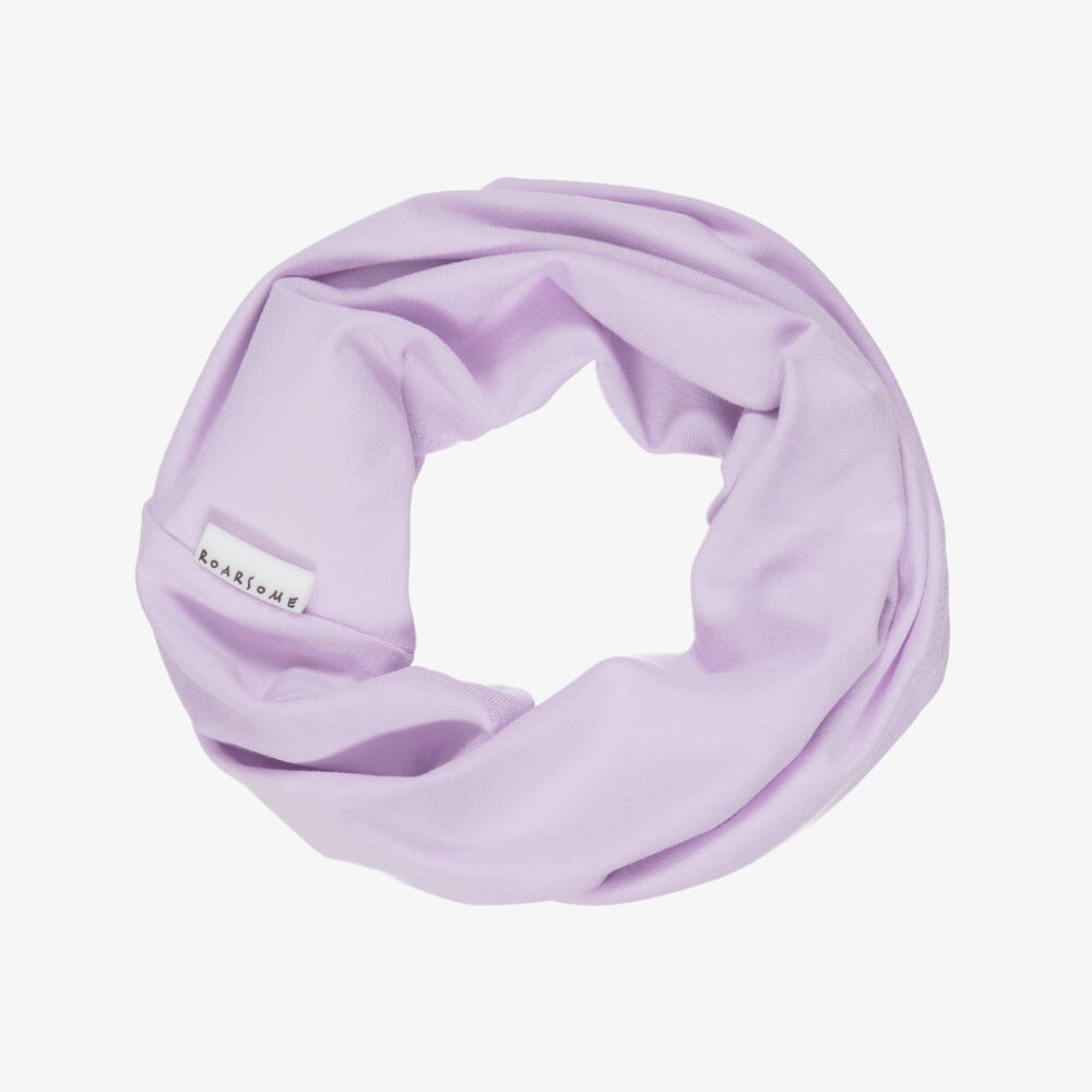 Roarsome-Girls Lilac Purple Bamboo Viscose Snood | Childrensalon