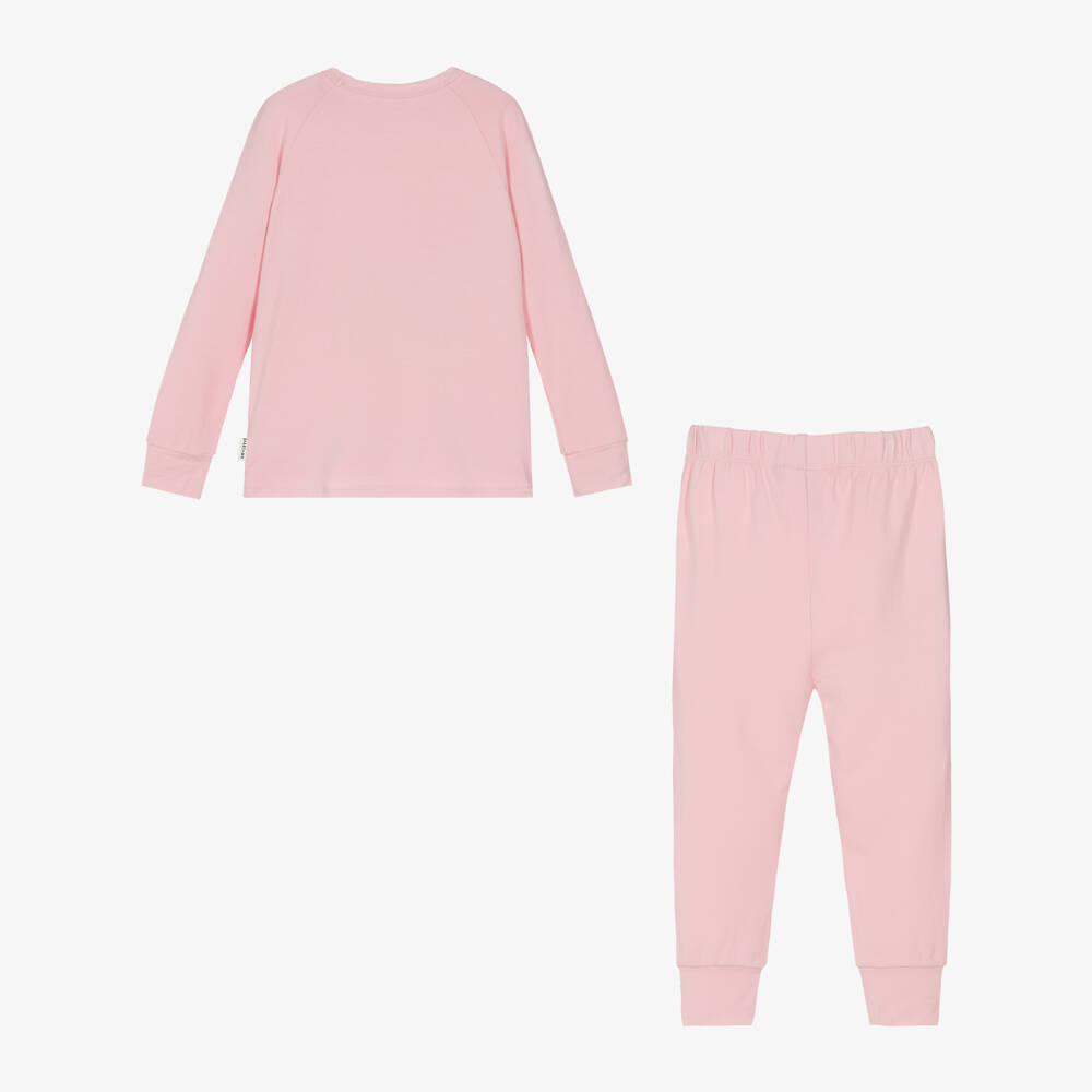 Roarsome-Girls Pink Bamboo Jersey Thermal Base Layer Set | Childrensalon