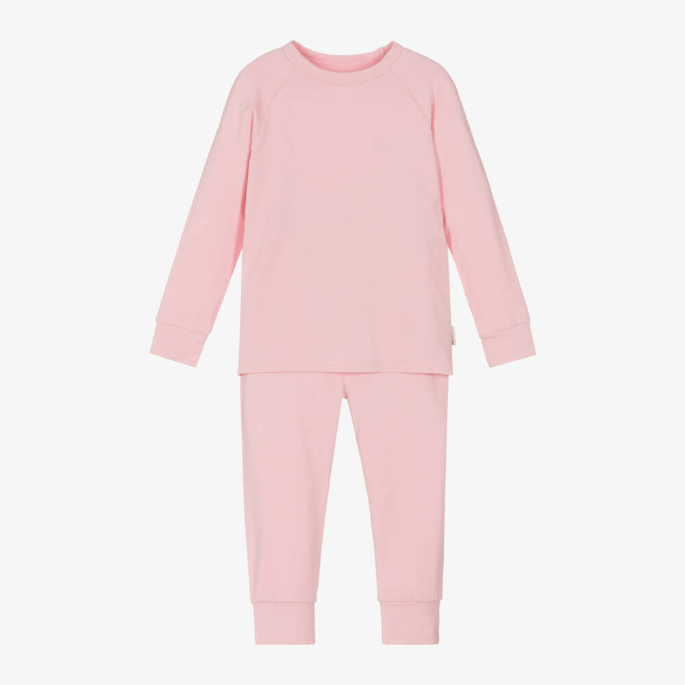 Roarsome-Girls Pink Bamboo Jersey Thermal Base Layer Set | Childrensalon
