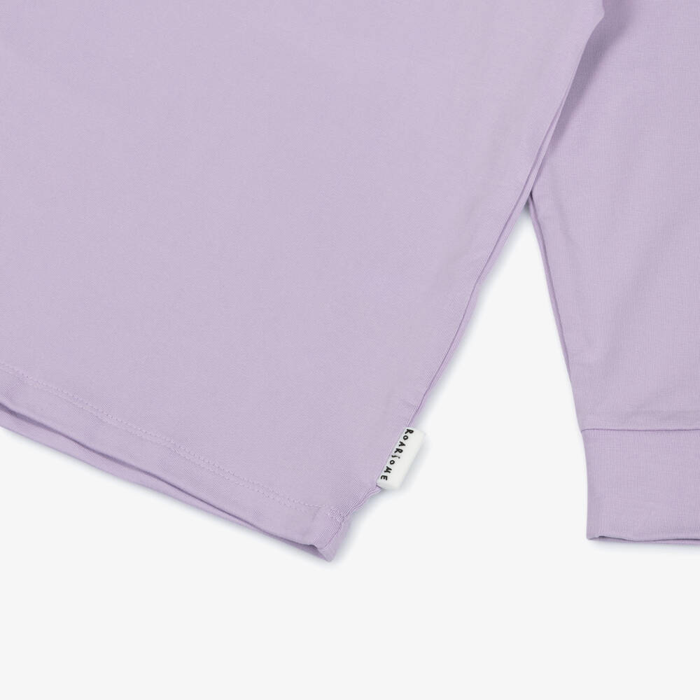 Roarsome-Комплект базового слоя сиреневый из бамбукового трикотажа для девочек | Childrensalon