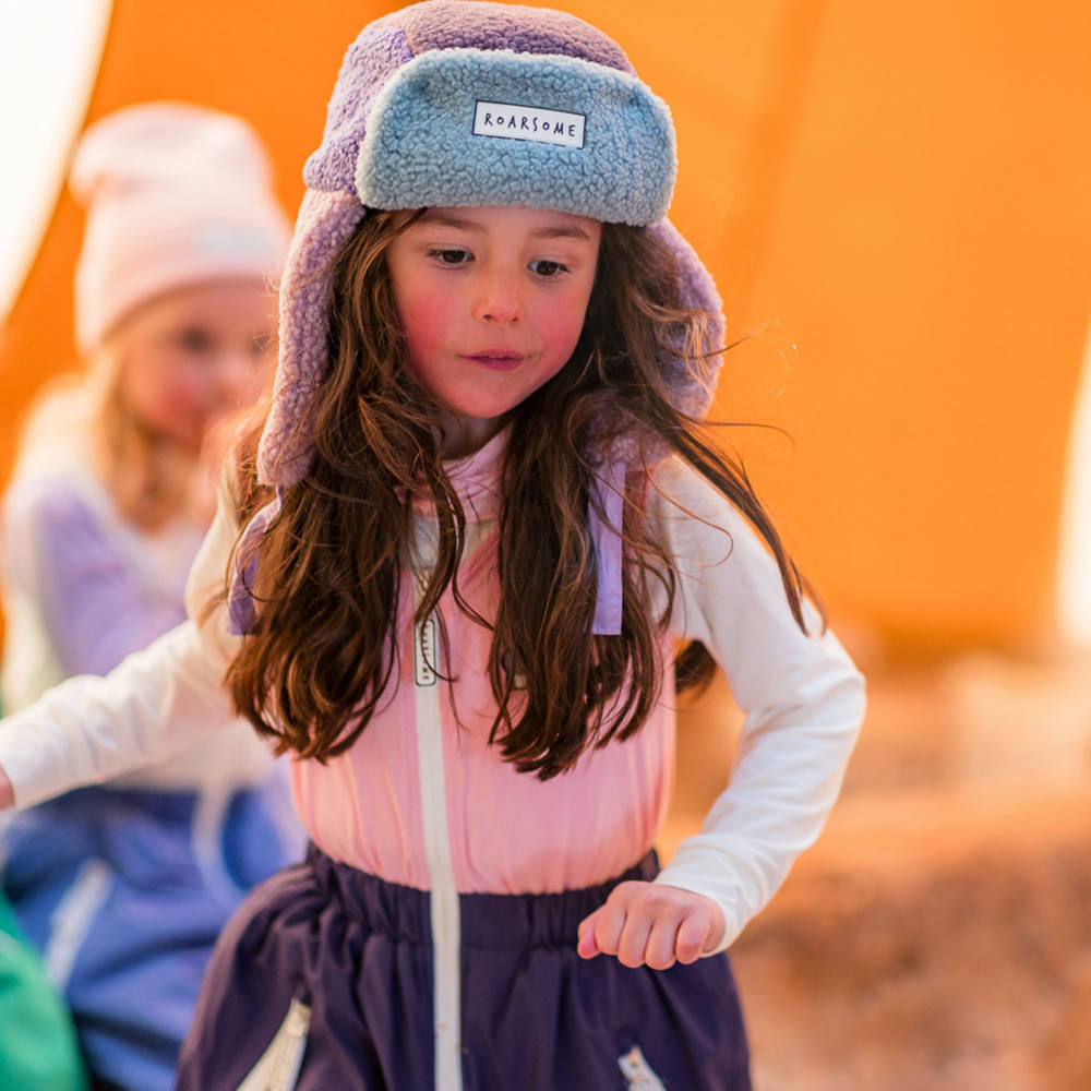 Roarsome-Girls Purple Hop The Bunny Ski Trousers | Childrensalon