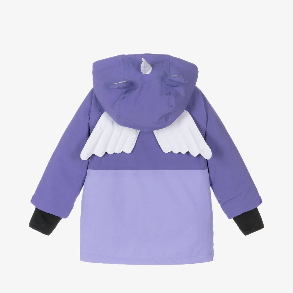 Roarsome-Girls Purple Sparkle The Unicorn  Ski Jacket | Childrensalon
