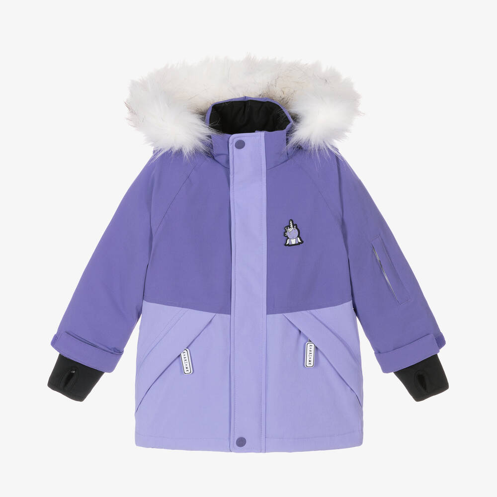 Roarsome-Girls Purple Sparkle The Unicorn  Ski Jacket | Childrensalon