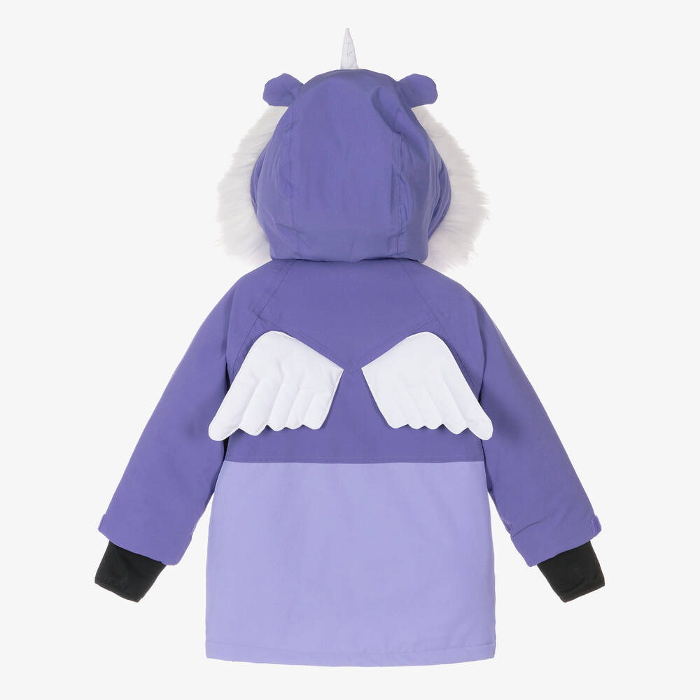 Roarsome-Girls Purple Sparkle The Unicorn  Ski Jacket | Childrensalon