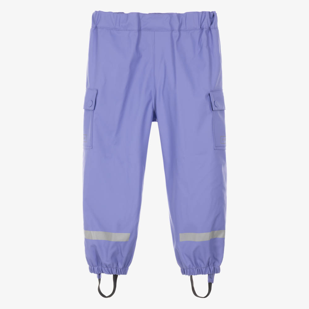 Roarsome-Girls Purple Sparkle The Unicorn Waterproof Trousers | Childrensalon