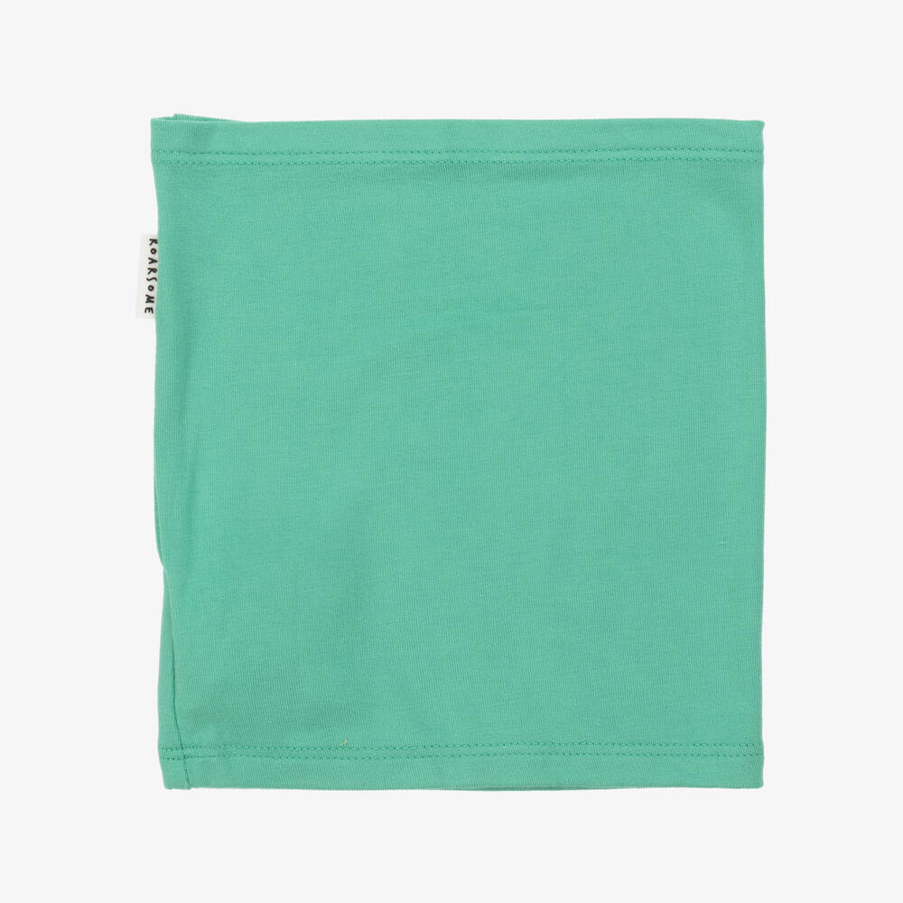 Roarsome-Green Bamboo Jersey Snood | Childrensalon
