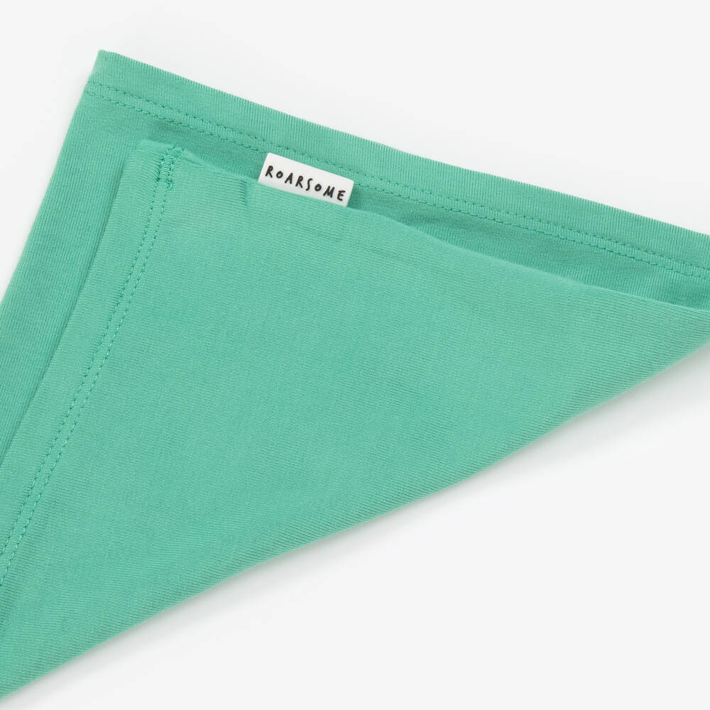 Roarsome-Green Bamboo Jersey Snood | Childrensalon