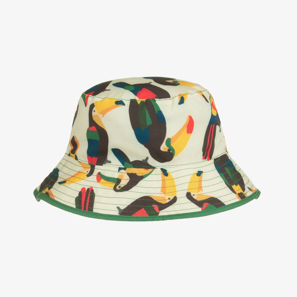 Roarsome-Green Beak the Toucan Reversible Bucket Hat | Childrensalon