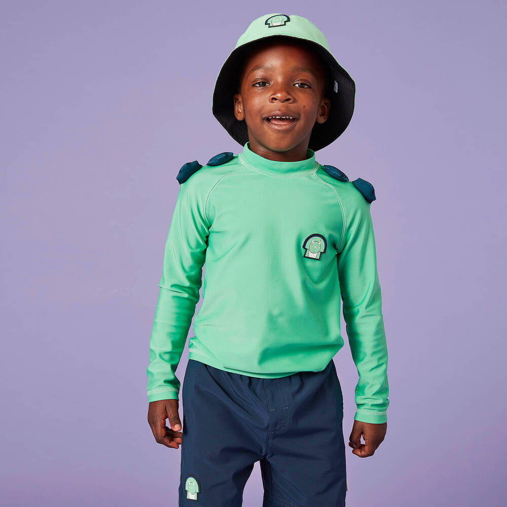 Roarsome-توب فيست لون أخضر للأولاد (UPF50+) | Childrensalon