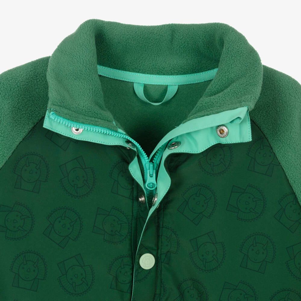 Roarsome-Green Spike the Dinosaur Fleece Top | Childrensalon