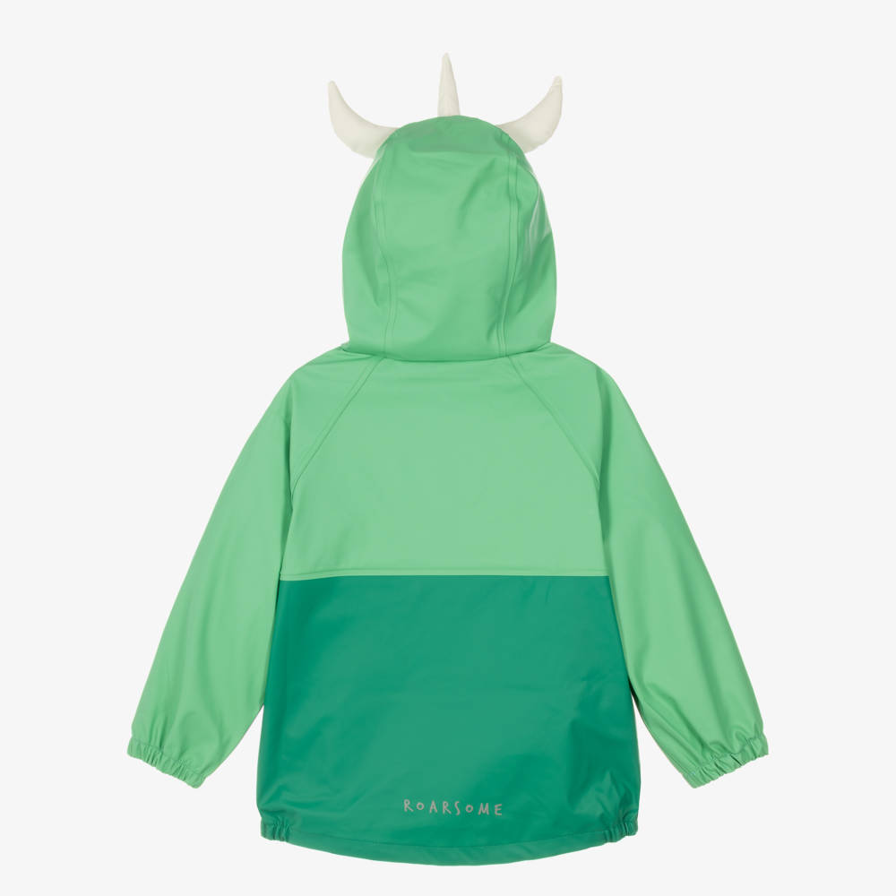 Roarsome-Green Spike The Dinosaur Raincoat | Childrensalon