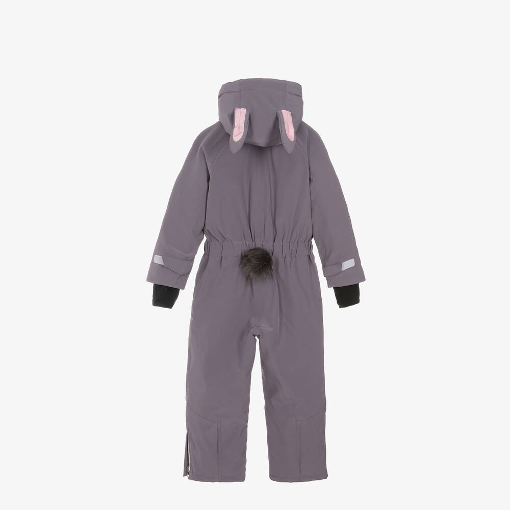Roarsome-Grey Hop The Bunny Snowsuit | Childrensalon