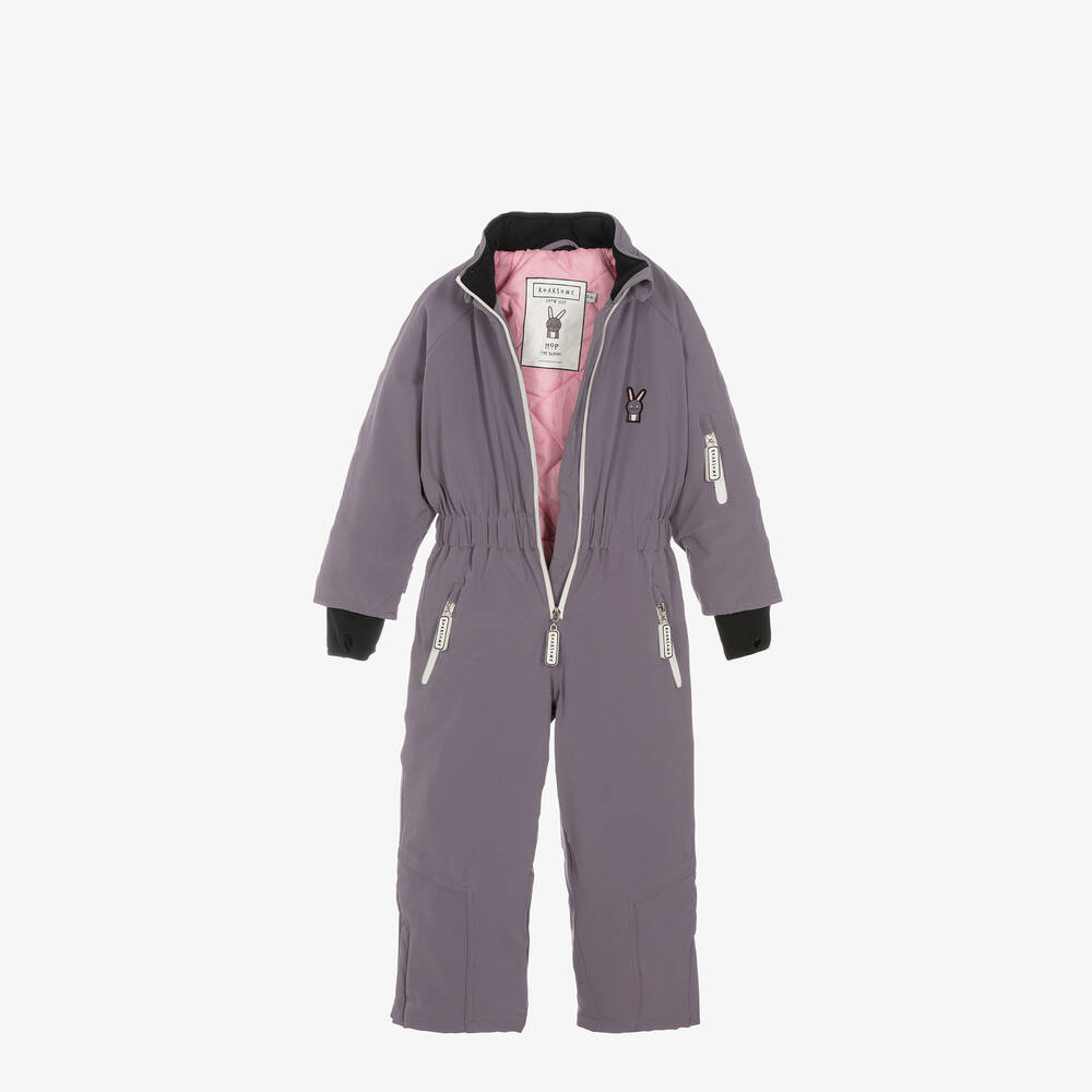 Roarsome-Grey Hop The Bunny Snowsuit | Childrensalon