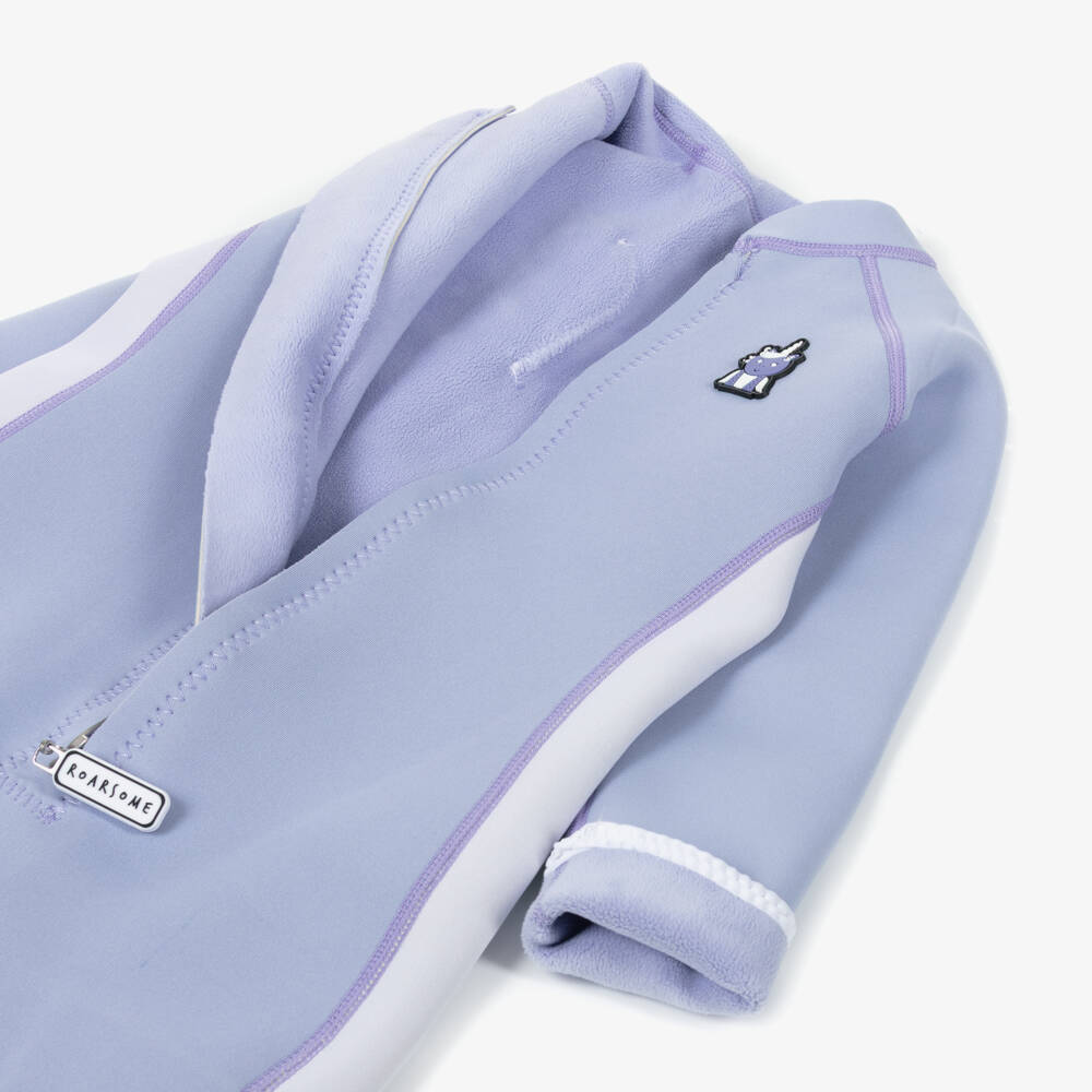 Roarsome-بدلة سباحة قصيرة لون بنفسجي ليلاك للبنات | Childrensalon