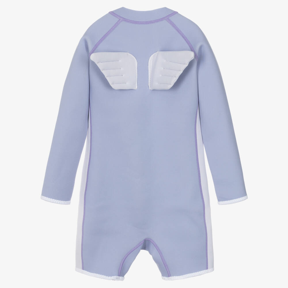 Roarsome-بدلة سباحة قصيرة لون بنفسجي ليلاك للبنات | Childrensalon