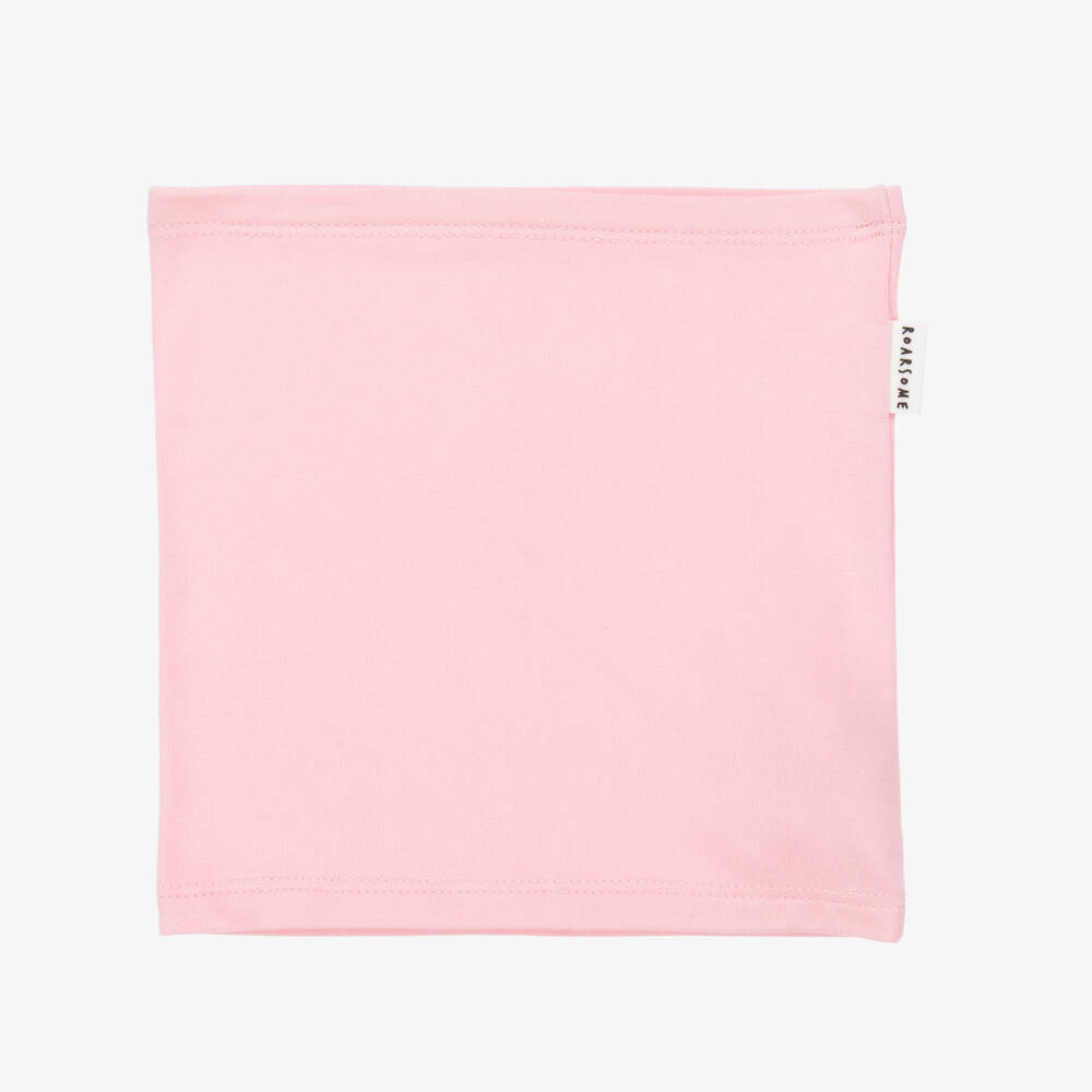 Roarsome-Pink Bamboo Jersey Snood | Childrensalon